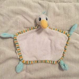 Lufthansa Airline Duck Bird Plush Baby Security Blanket Lovey